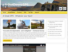 Tablet Screenshot of outdoorsgps.com